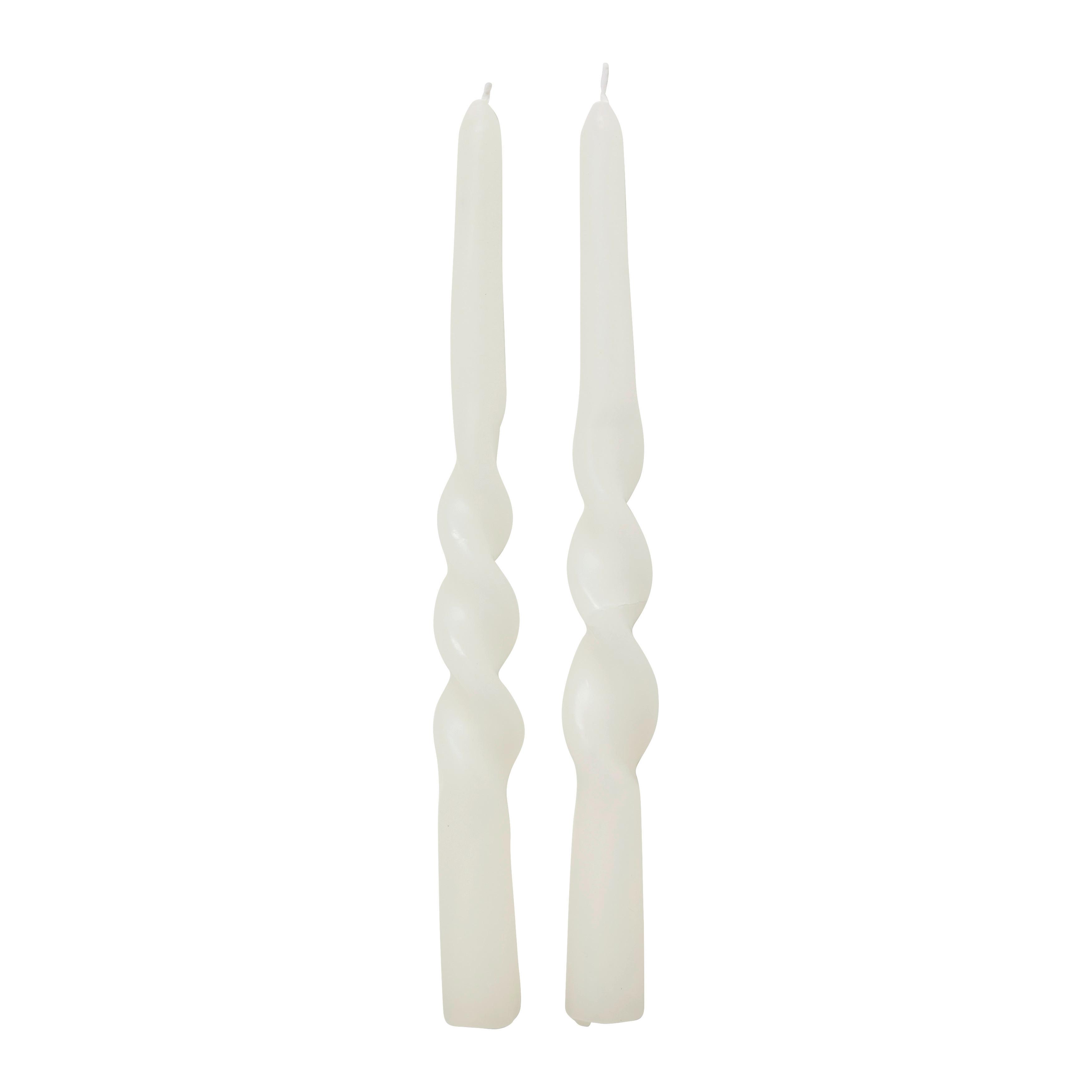 Stabkerze Carina Weiß, 2er Set - Weiß, MODERN (2,5/23cm) - Modern Living