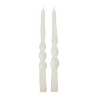 Stabkerze Carina Weiss, 2er Set - Weiss, Modern (2,5/23cm) - Modern Living