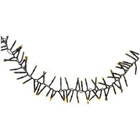 Lichterkette Mig Schwarz Max. 4,4 Watt - Schwarz, Romantik / Landhaus, Kunststoff (240cm) - Modern Living