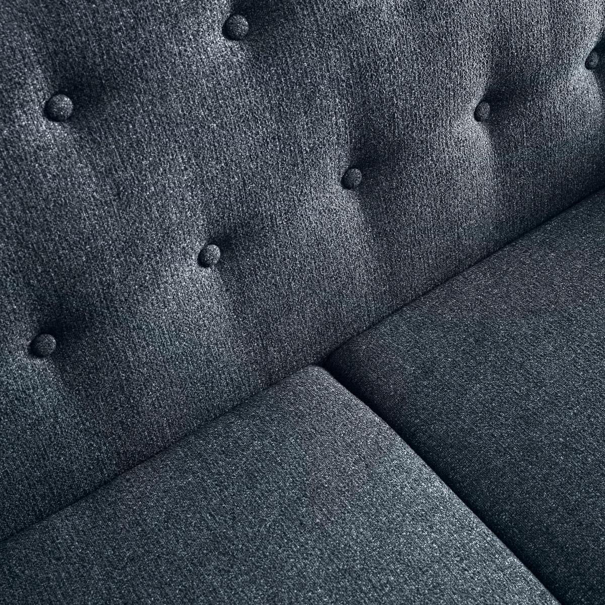 Sofa Lory Dunkelgrau Webstoff - Dunkelgrau/Naturfarben, MODERN, Holz/Textil (170/78/86cm) - Bessagi Home