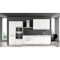 Blok Kuhinja S Aparatima Line 360 - bijela/siva, Konvencionalno, drvo/metal (360/216-240/60cm)