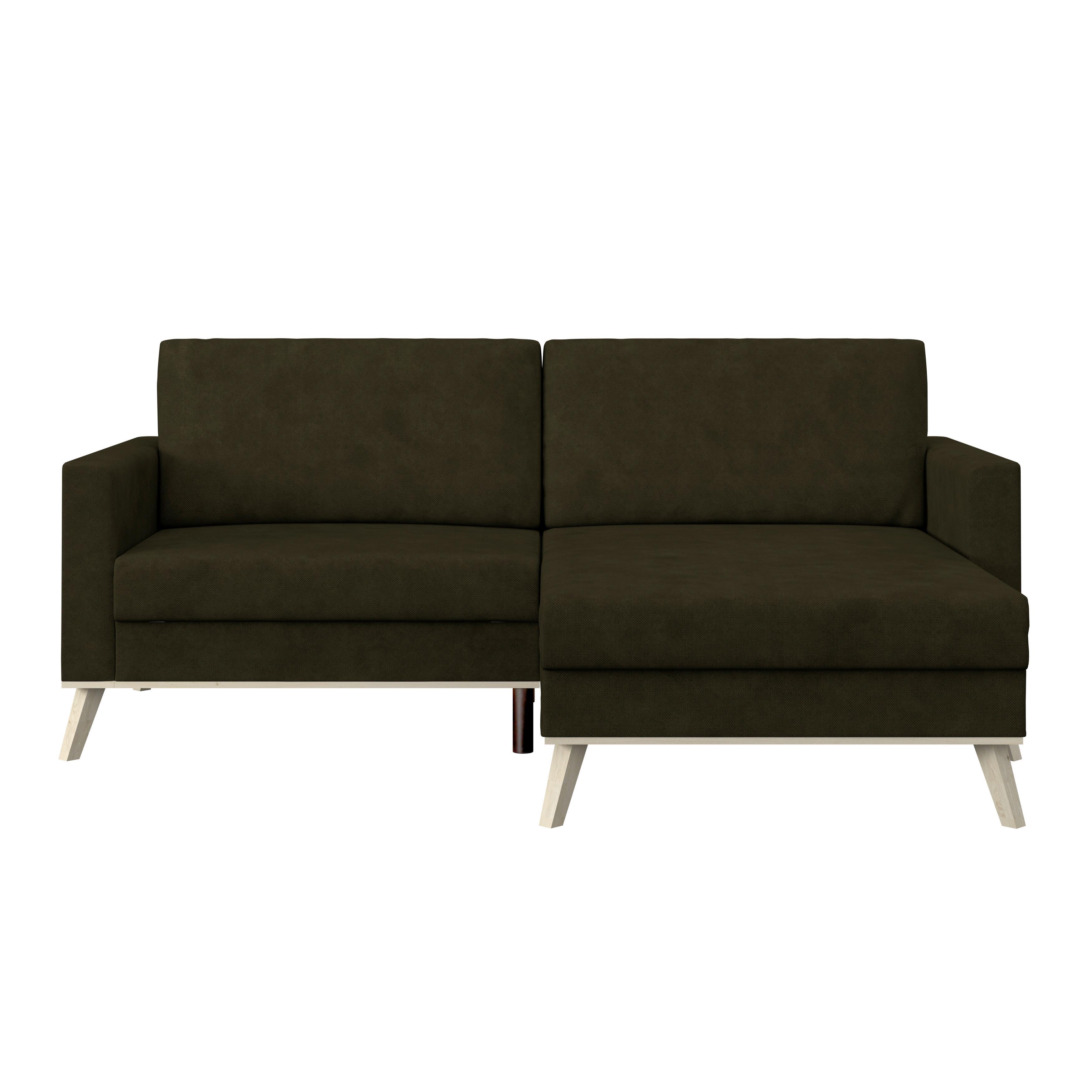 Coltar CARINI - crem/măsliniu, Basics, textil (222/152cm) - Modern Living