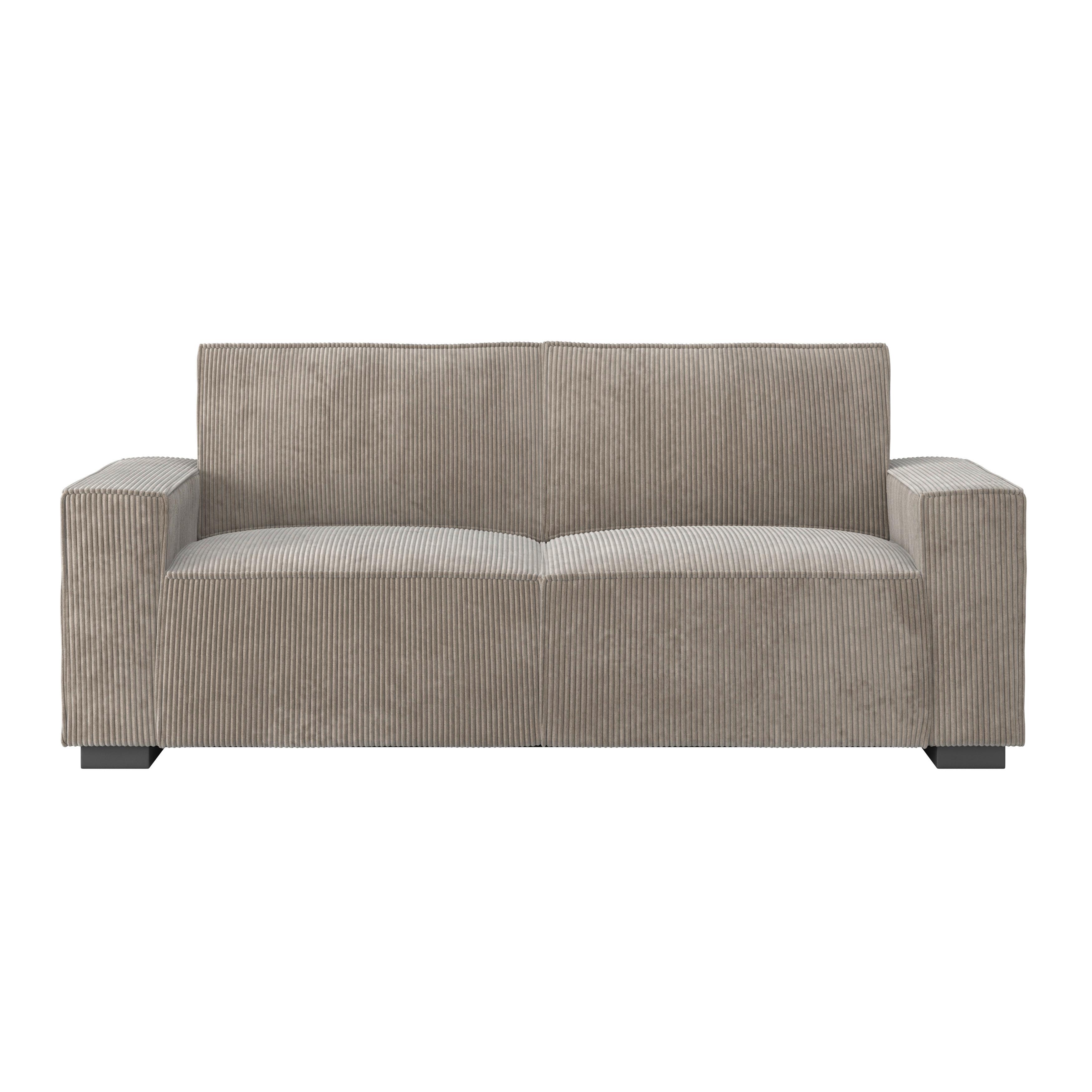 3-SITS SOFFA LIAM - beige/svart, Modern, trä/textil (210/84/90cm) - Bessagi Home