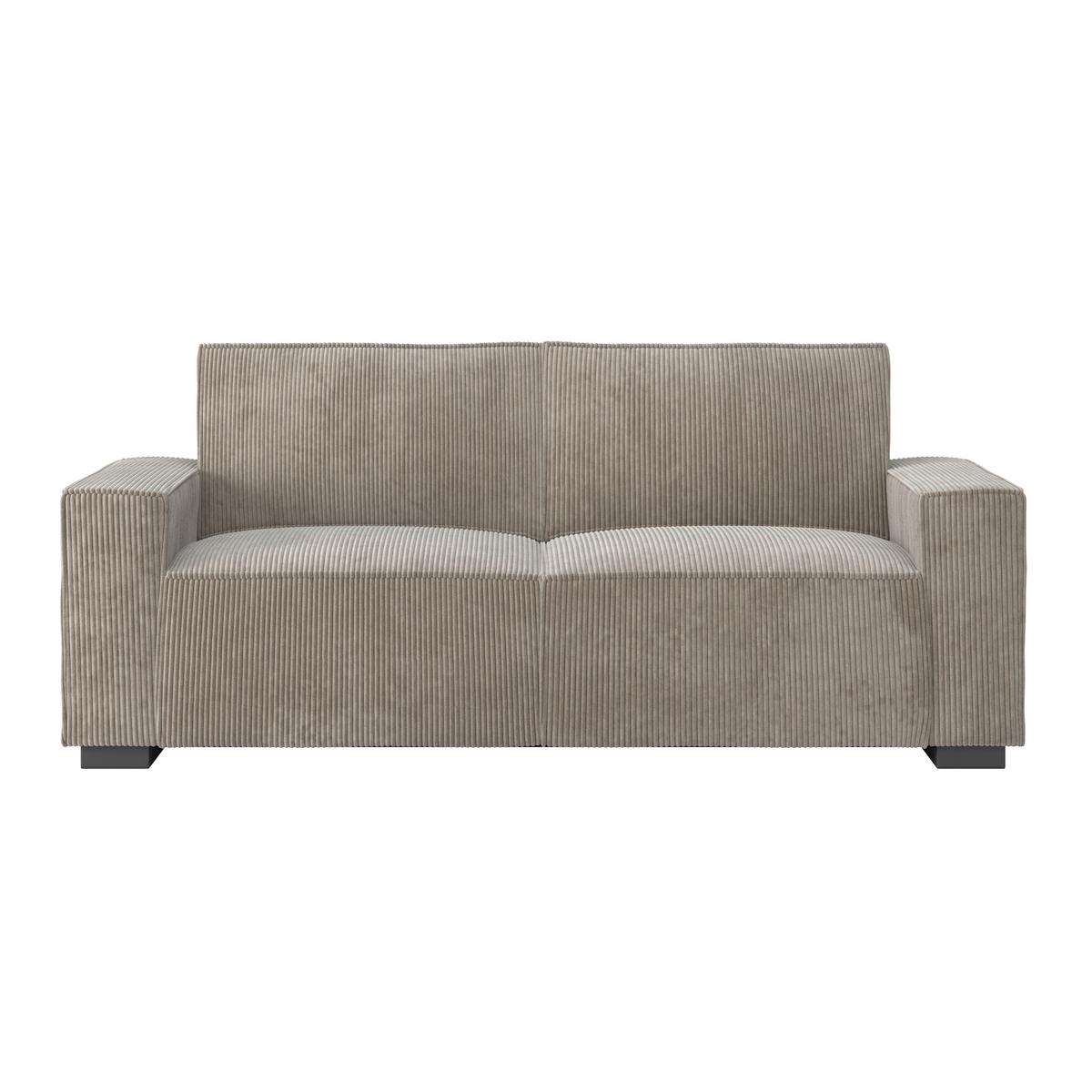 Zofa Liam, Bež - črna/bež, Moderno, umetna masa/tekstil (210/84/90cm) - Bessagi Home