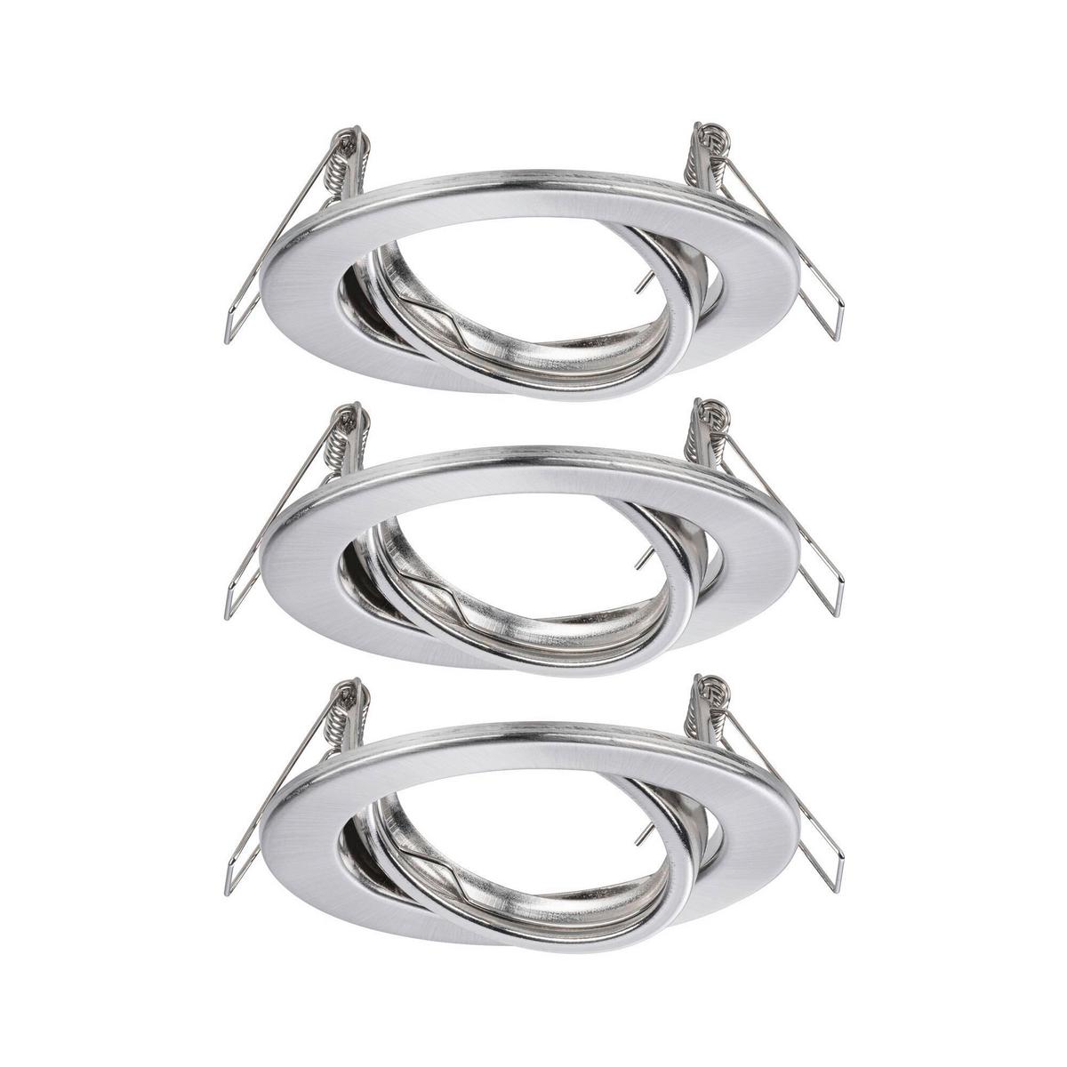 Deckenleuchte EBL Set max. 40 Watt, 3-teilig - Basics, Metall (9cm) - Paulmann