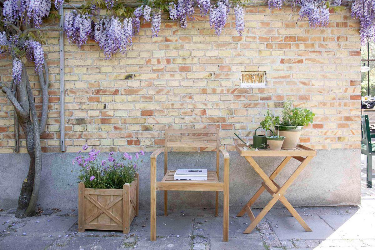 TABLETTTISCH TRAY TABLE - Teakfarben, KONVENTIONELL, Holz (60/40/65cm) - MID.YOU
