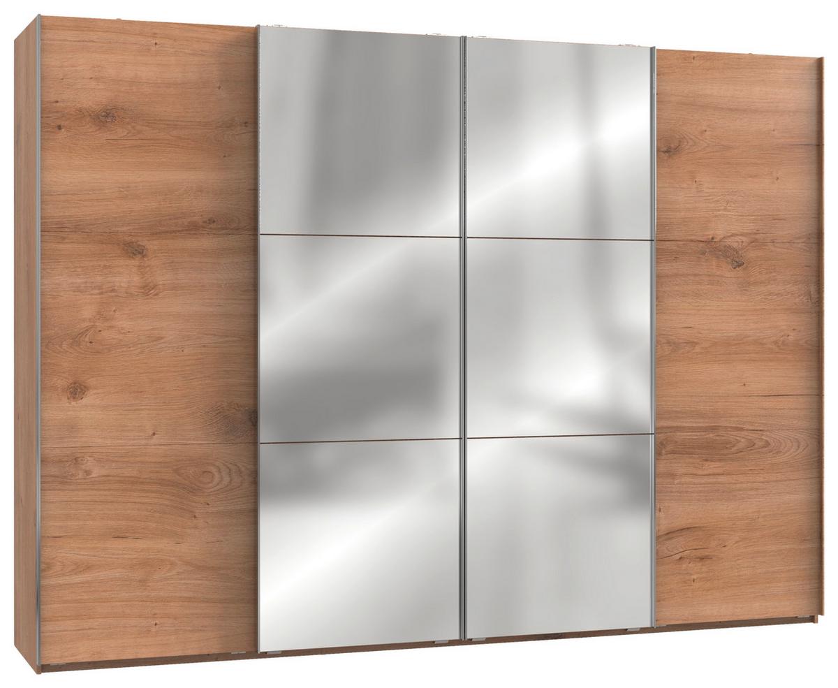 Ormar S Kliznim Vratima Level 36a - boje hrasta/boje kroma, Moderno, drvni materijal (300/216/65cm) - Modern Living