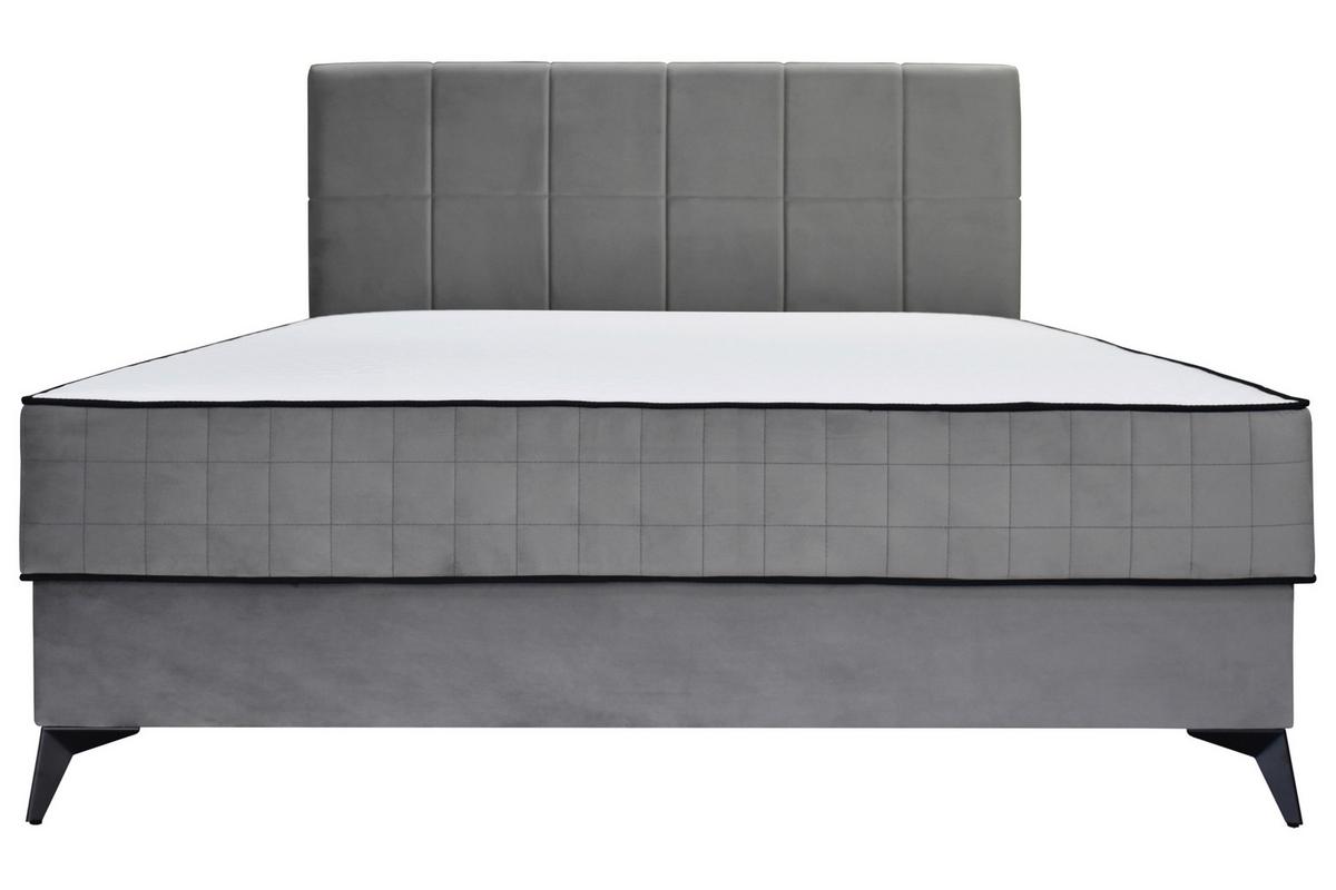 Box Krevet Lina - siva/crna, Moderno, drvni materijal/drvo (180/200cm) - Modern Living
