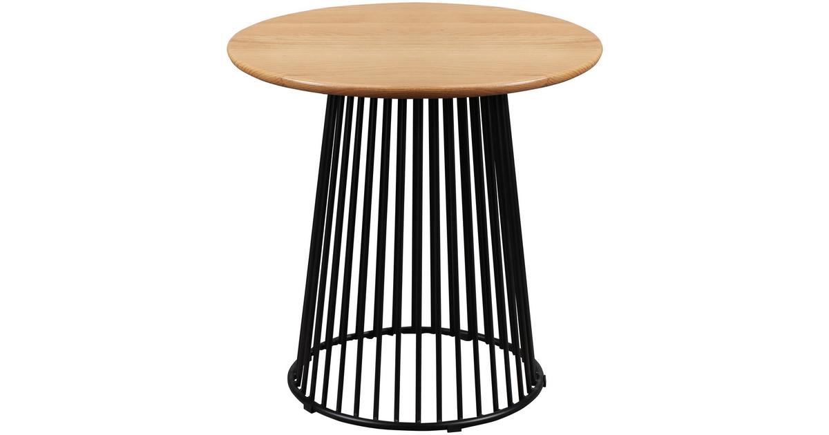 Nico Couchtisch Nica Schwarz/eichefarben Holz, Metall 55/55/55 cm