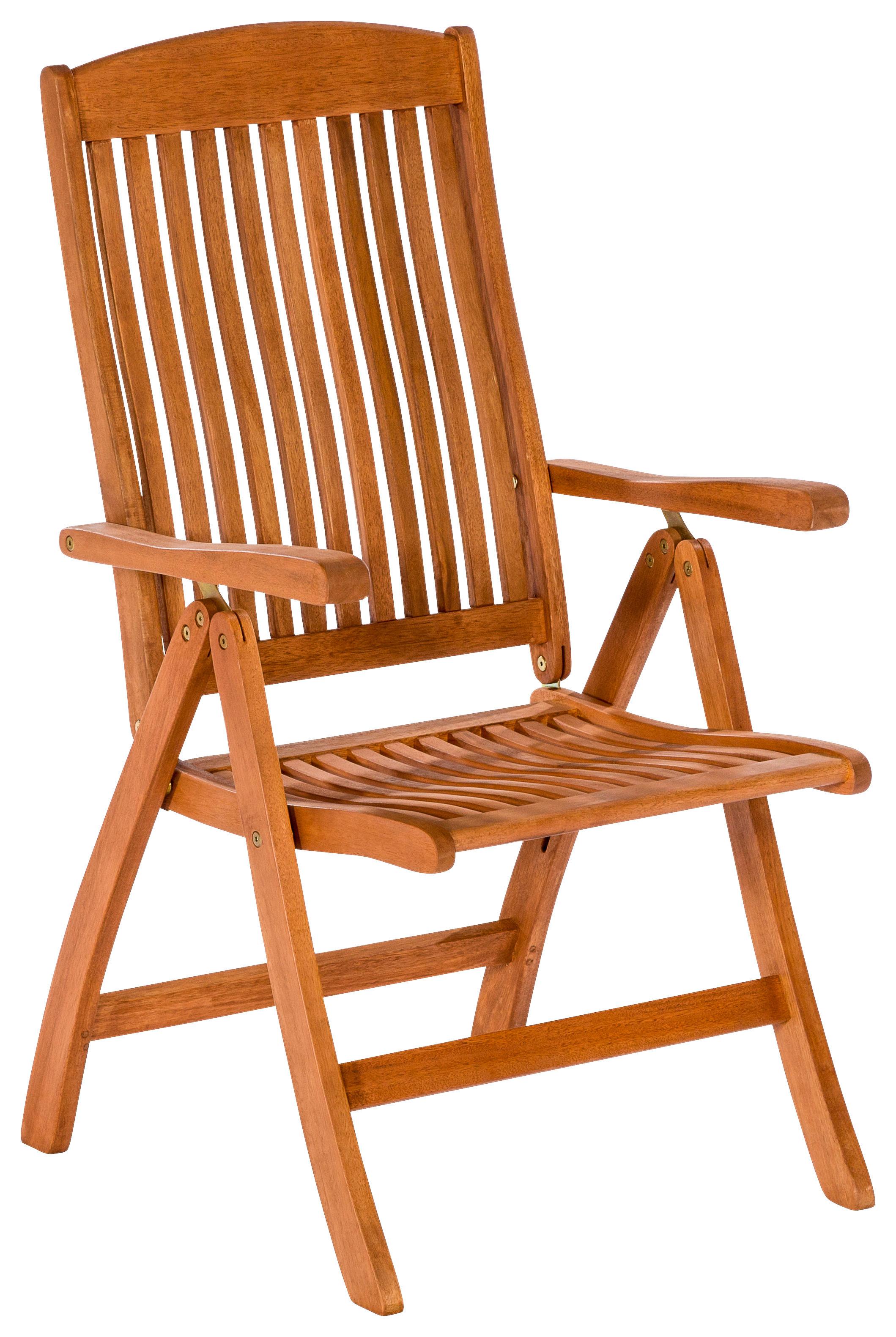Gartenklappsessel Maracaibo Naturfarben Echtholz - Naturfarben, KONVENTIONELL, Holz (58/110/67cm) - Gardenson
