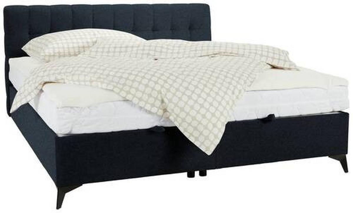 Boxbett in Schwarz ca. 180x200cm - Schwarz, KONVENTIONELL, Holzwerkstoff/Kunststoff (180/200cm) - Mömax