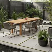 Raztegljiva Vrtna Miza Eileen, 180-260x100cm, Masivno - naravne barve, Romantika, les (180-260/100/75cm) - Gardenson