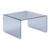 TABLE BASSE WING - gris, MODERN, verre (70/70/40cm) - Based