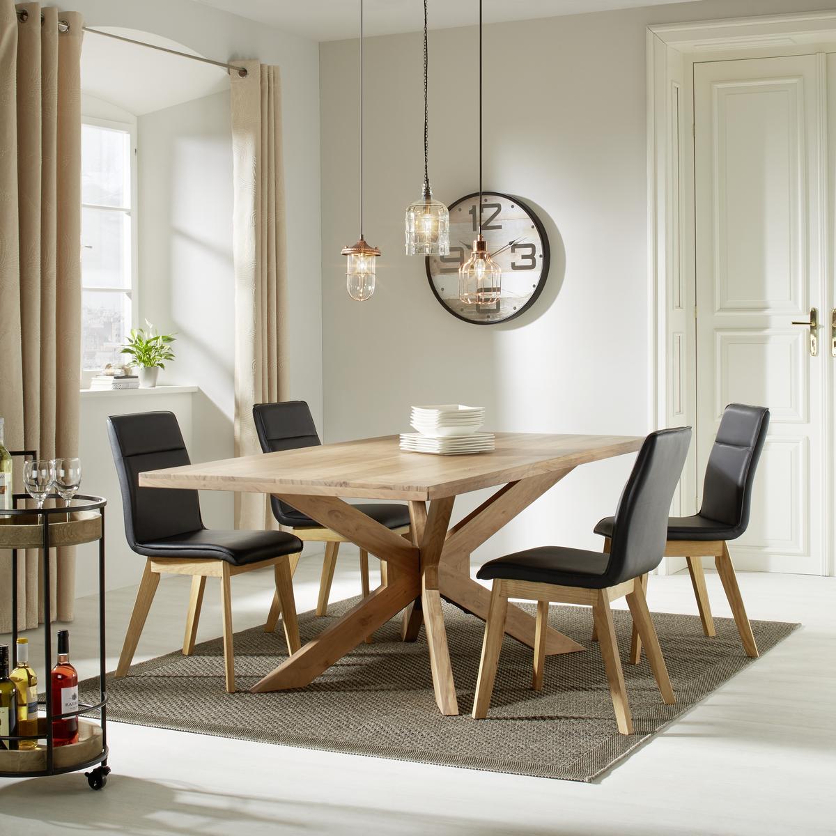 Servirni Voziček Justus - črna/naravne barve, Trendi, kovina/les (40,5/89cm) - Premium Living
