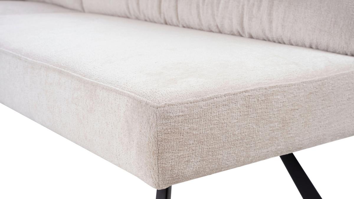 Kotna Klop Yuri, Bež - črna/bež, Trendi, kovina/tekstil (176-214/68/88cm) - Livetastic