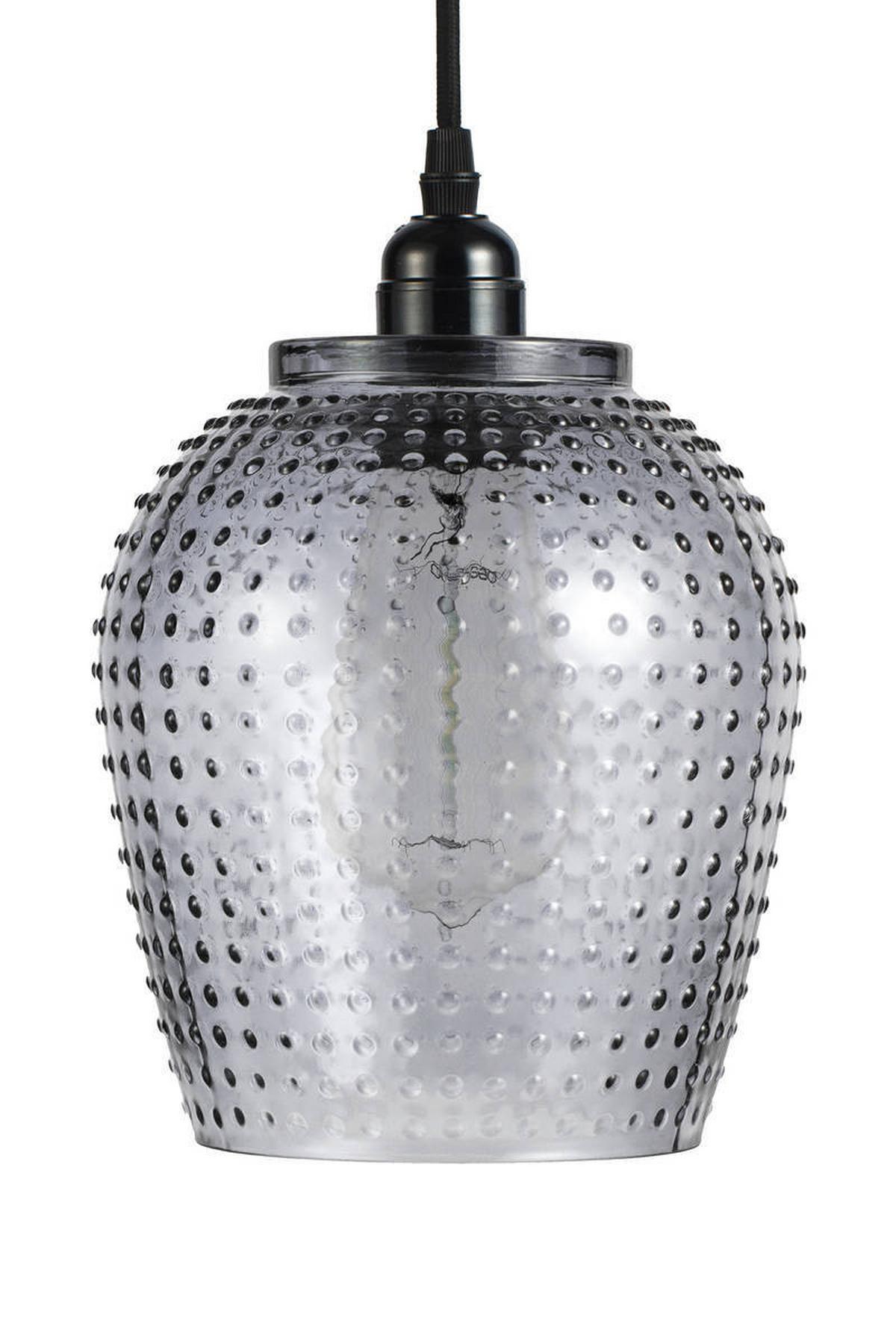 Hängeleuchte Hängelampe Riva - Grau, Trend, Glas (18/27/18cm) - Kayoom