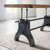 MATBORD INDUSTRIAL - svart/naturfärgad, Lifestyle, metall/trä (200/90/76cm) - Premium Living