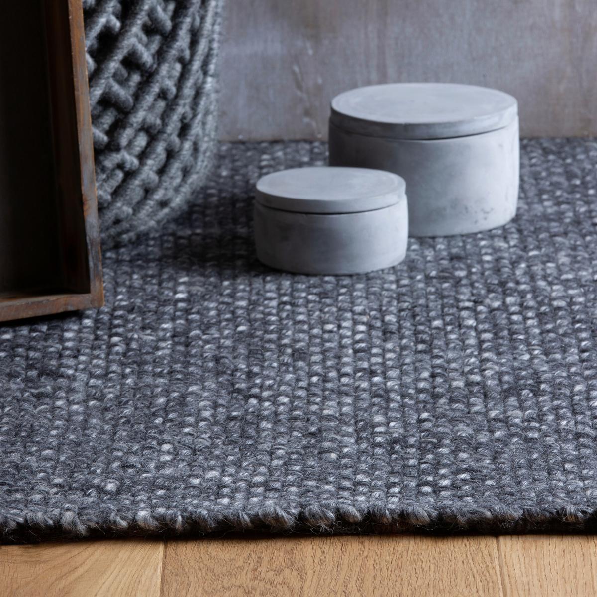 Webteppich my Eskil Anthrazit ca. 160x230cm - Anthrazit, Design, Textil (160/230cm) - Obsession