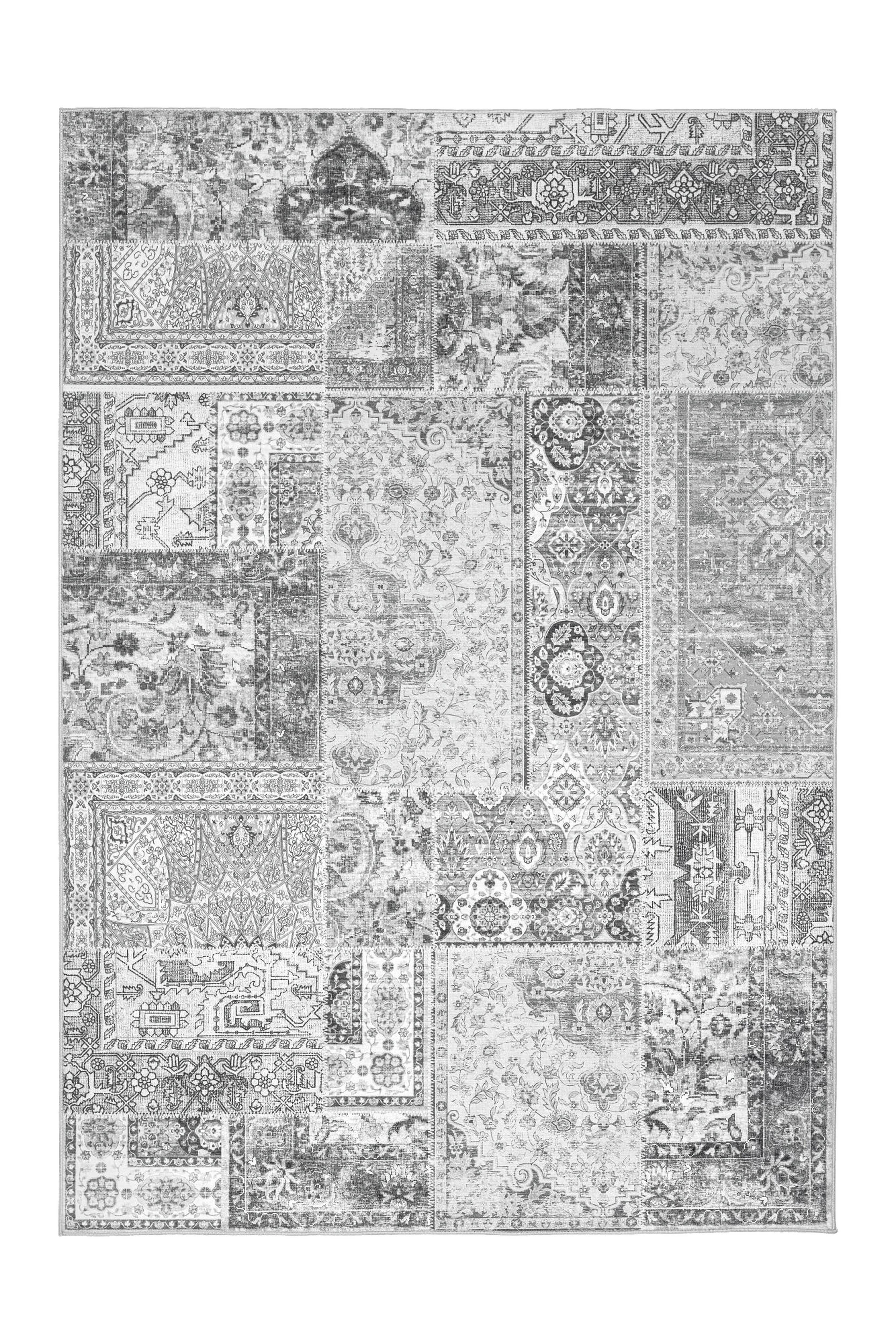 Flachwebeteppich Visionary 130 Grau 200x290 - Grau, Basics, Textil (200/290cm) - Kayoom