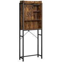 WASCHMASCHINENSCHRANK BTS003B01 - Schwarz/Braun, Trend, Holzwerkstoff/Kunststoff (64/171/24cm) - MID.YOU