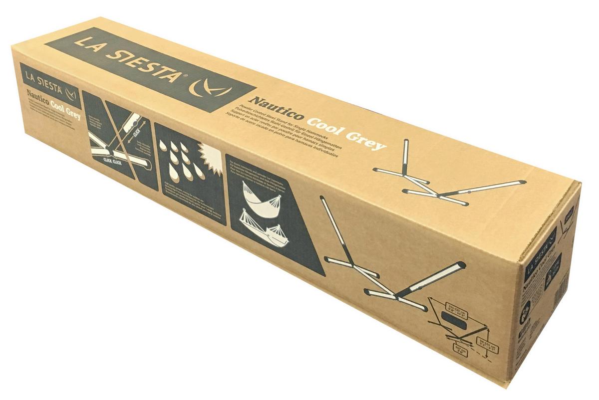 Hängemattengestell Hammocks ca. 270-310x90x95-115 cm - KONVENTIONELL, Metall (270-310/90/95-115cm) - La Siesta