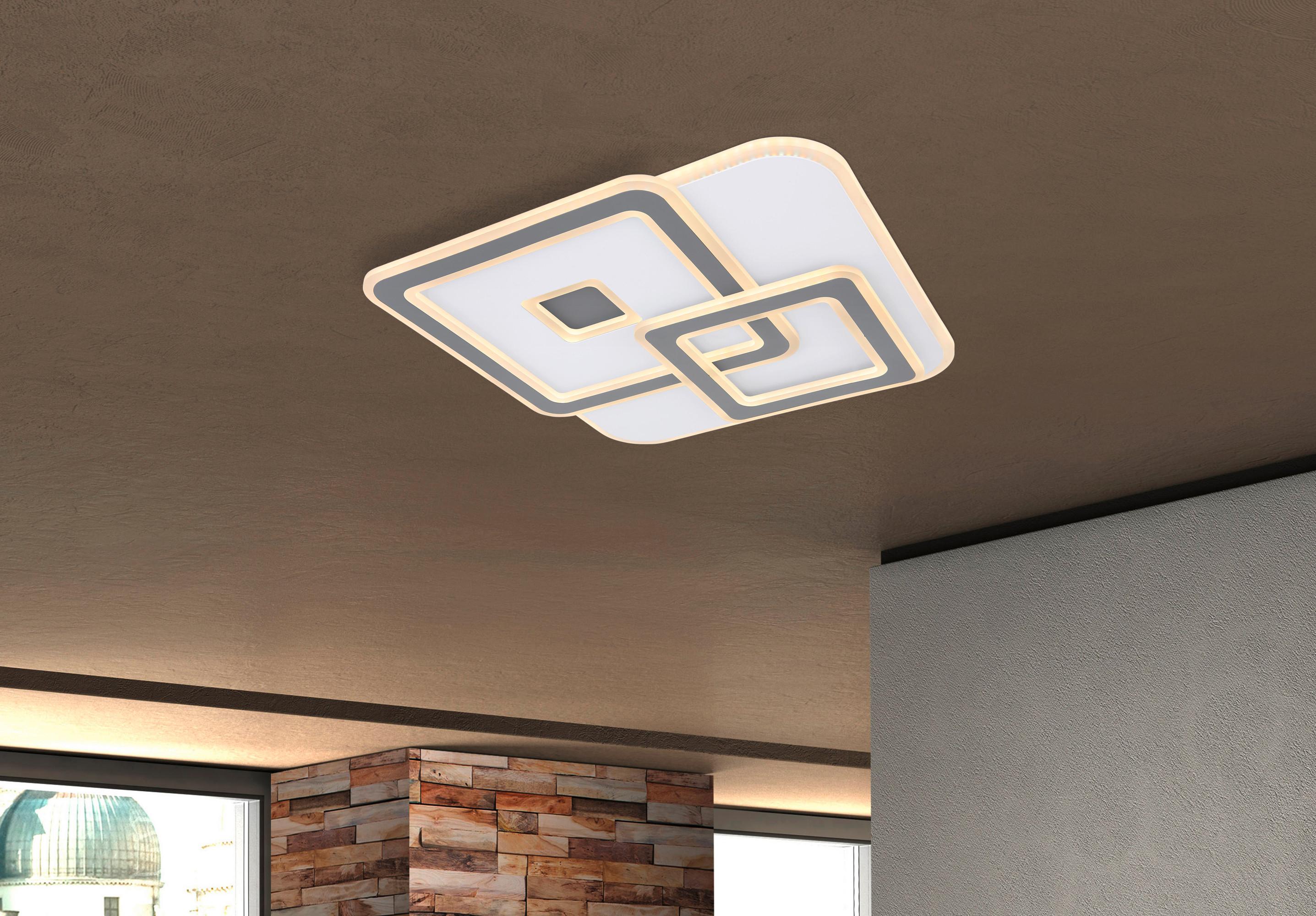 LAMPA SUFITOWA LED 48547SH KIQUE - biały, Design, tworzywo sztuczne/metal (50/50/6cm) - Globo