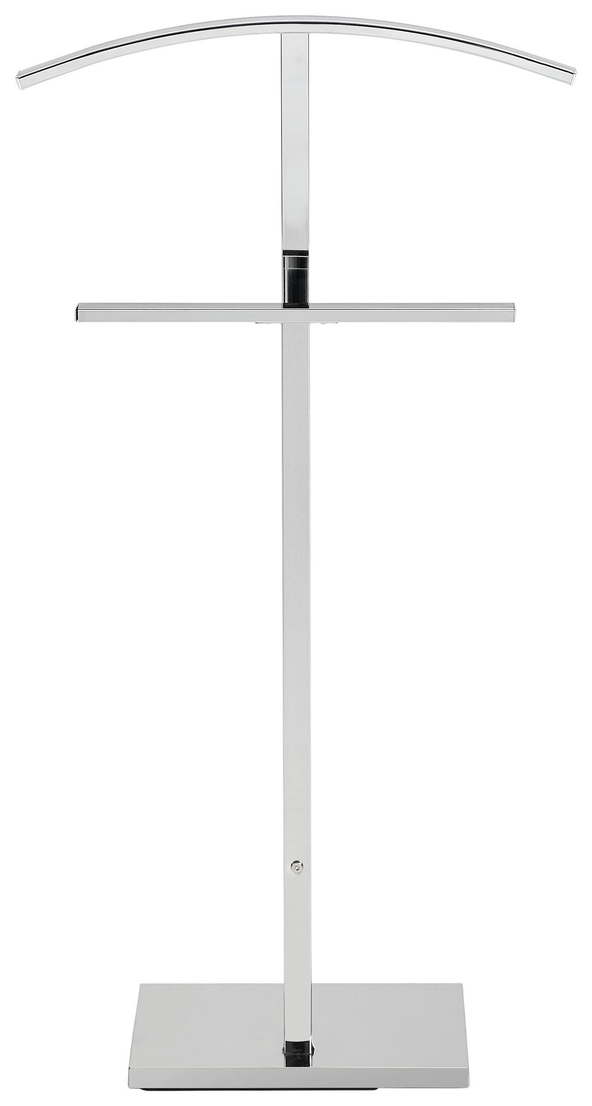 CICHY SŁUGA KEVIN - kolor chromowy, Basics, metal (48/100/20cm) - Boxxx