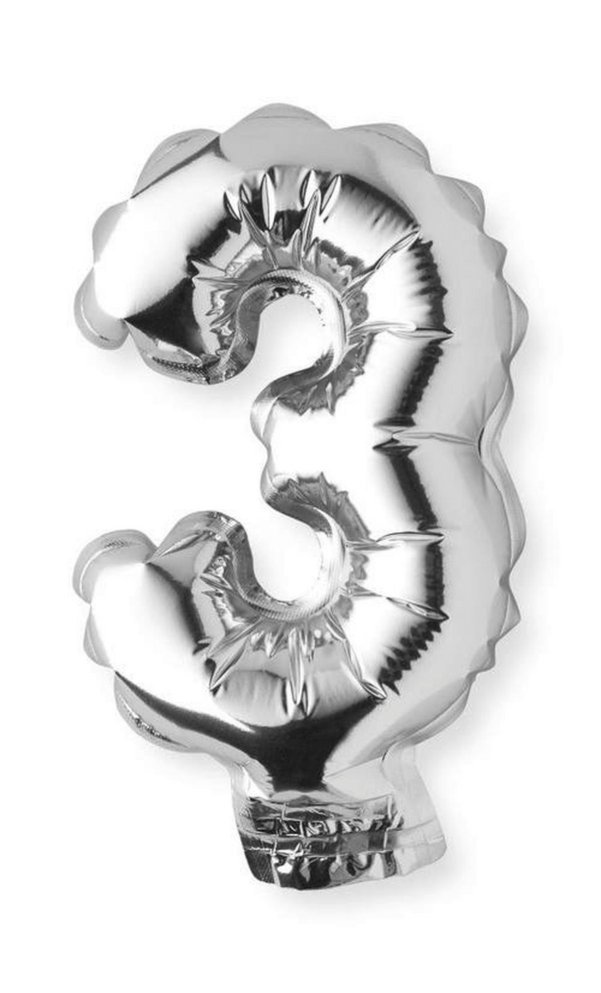 BALON NUMBERS - kolor srebrny/kolor złoty, tworzywo sztuczne (9/15cm) - Modern Living