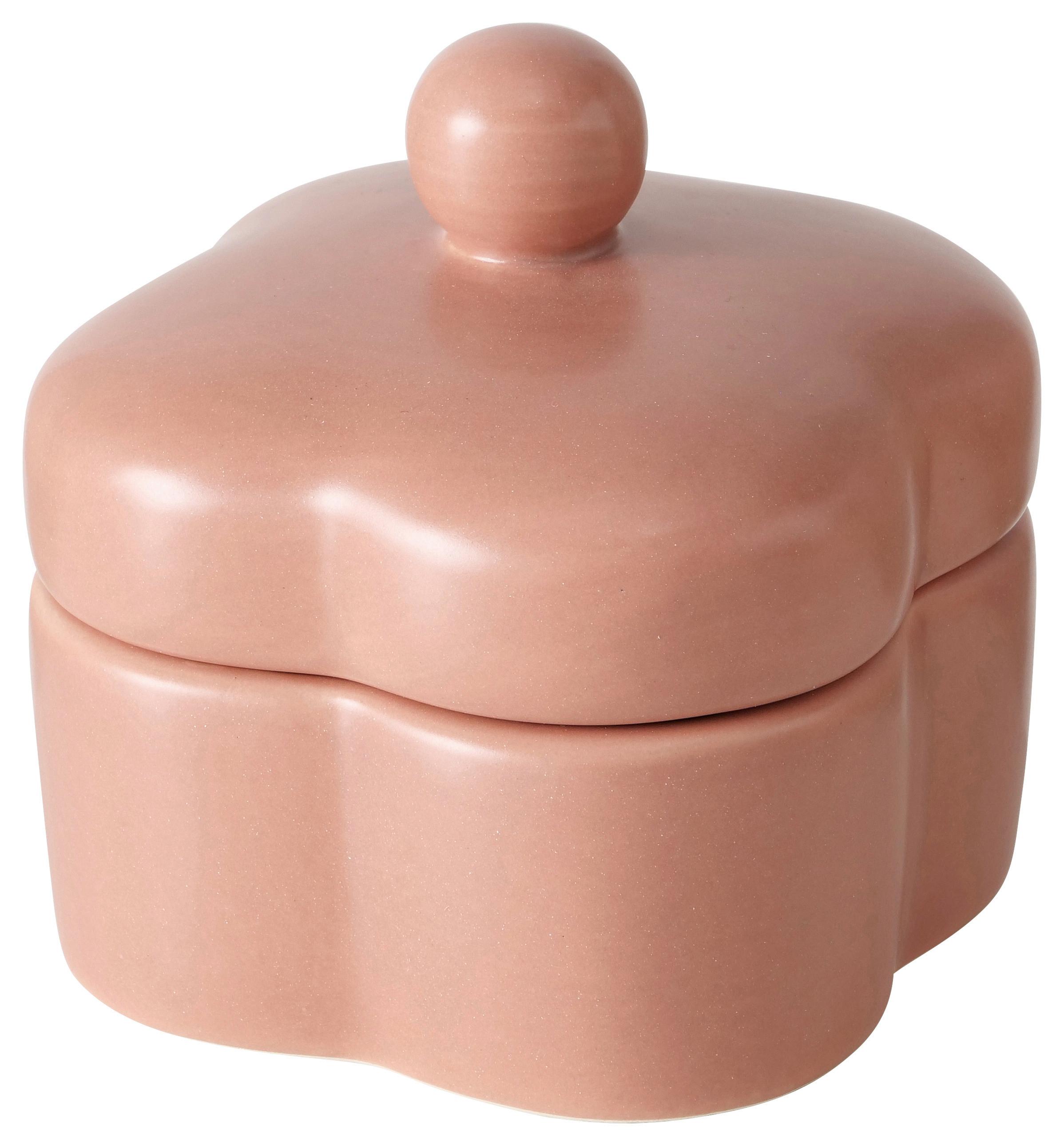 Dekor Doboz Splendy I - világos rózsaszín, Modern, üveg/kerámia (8/9/8cm) - Modern Living