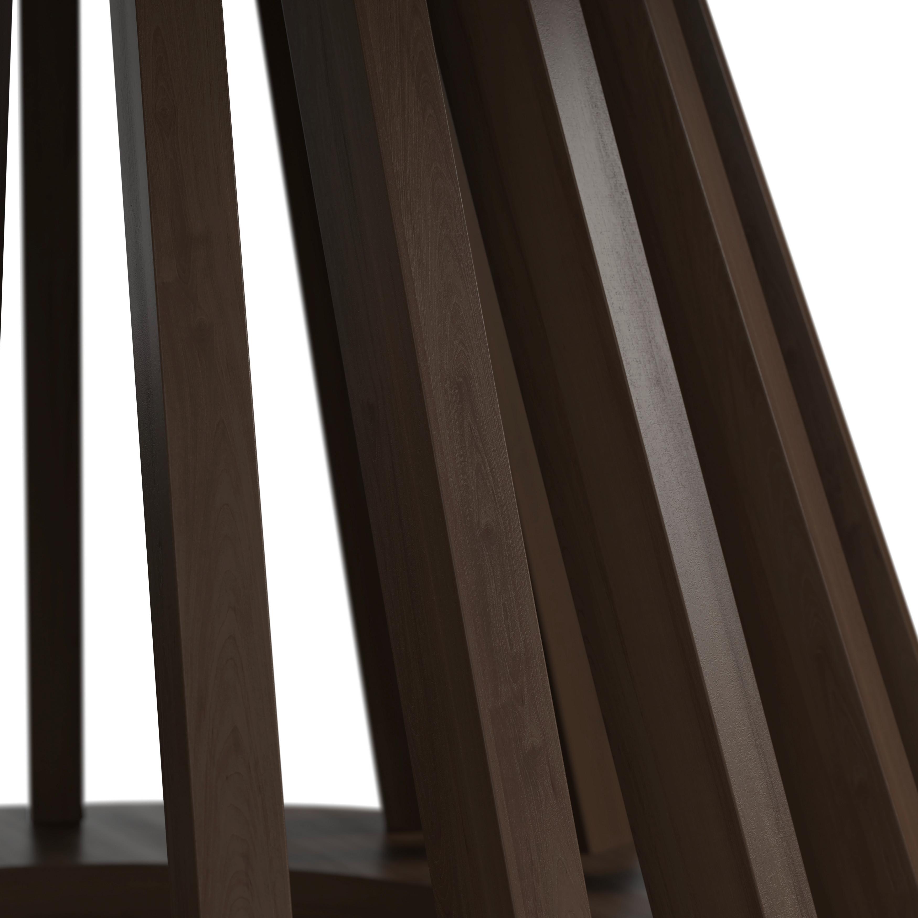 SOFFBORD ENNIO - valnötsfärgad, Modern, metall/trämaterial (80/40cm) - Bessagi Home