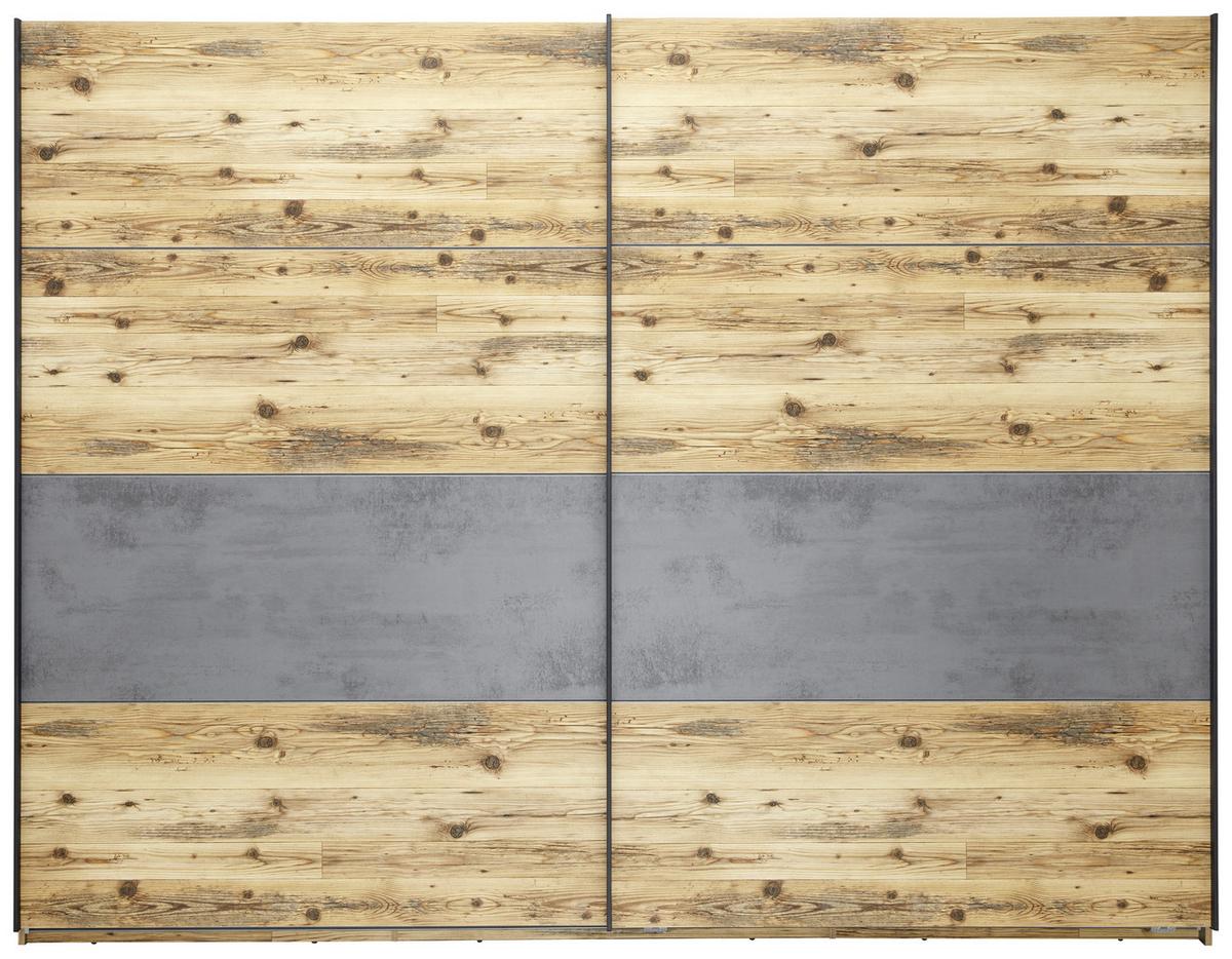 Ormar S Kliznim Vratima Alicante - siva/boje smreke, Moderno, drvni materijal/metal (270/210/60cm) - Modern Living