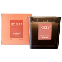 Dišeča Sveča Floral Delicacy - rdeča/bela, Design, steklo (10/10/10cm) - Inscent