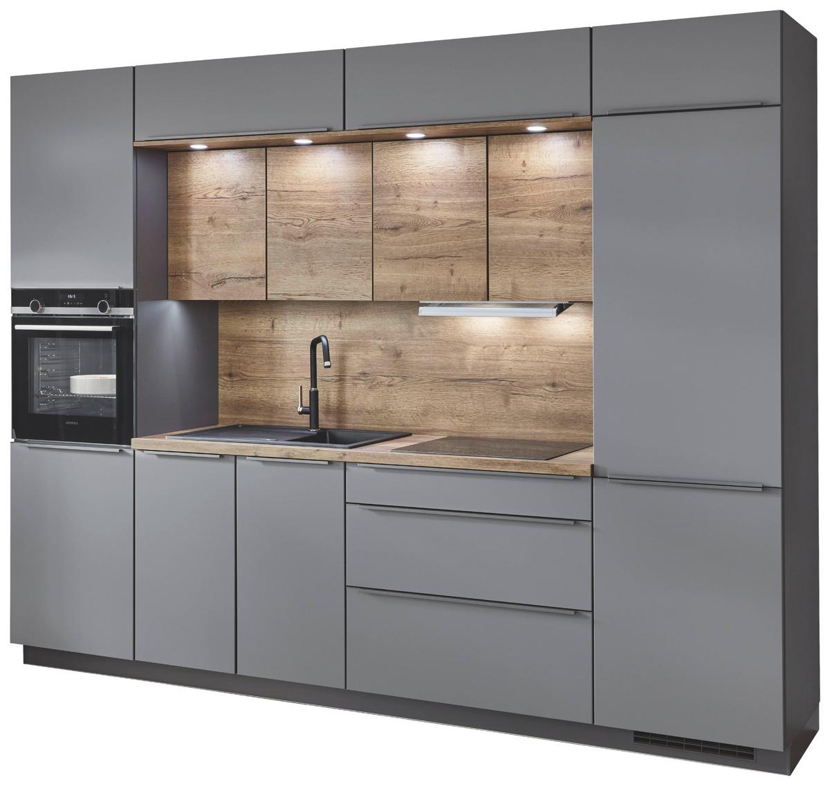 Bucătărie la comandă Touch/Structura - Basics, material pe bază de lemn (300cm)