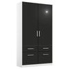 Ormar S Klasičnim Vratima Berlin - bijela/siva, Moderno, drvni materijal/plastika (91/210/54cm) - Modern Living