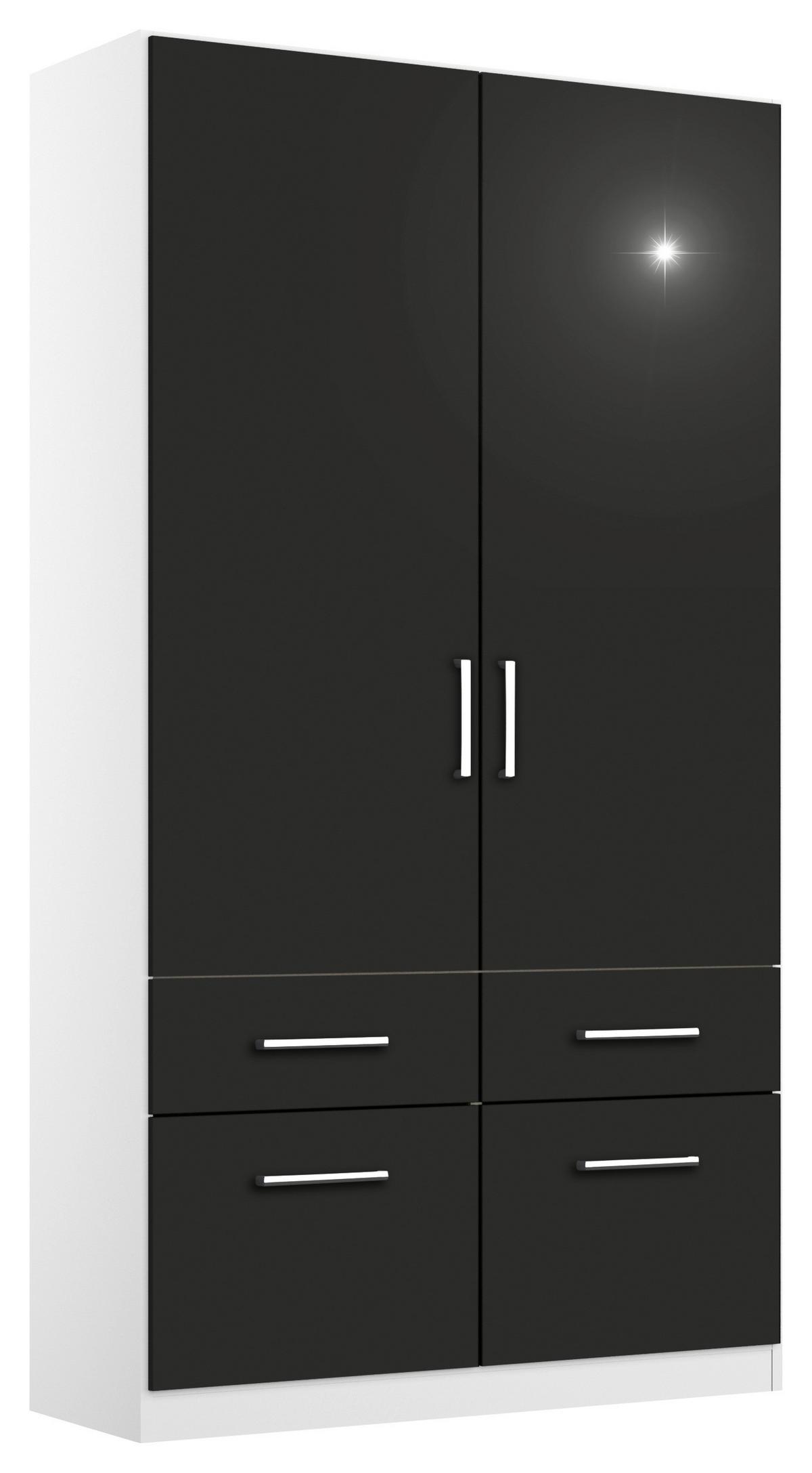 Ormar S Klasičnim Vratima Berlin - bijela/siva, Moderno, drvni materijal/plastika (91/210/54cm) - Modern Living