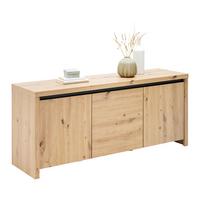 Nizka Omarica Larios B, Barva Hrasta - hrast artisan, Moderno, leseni material (143/61/40cm) - Mömax