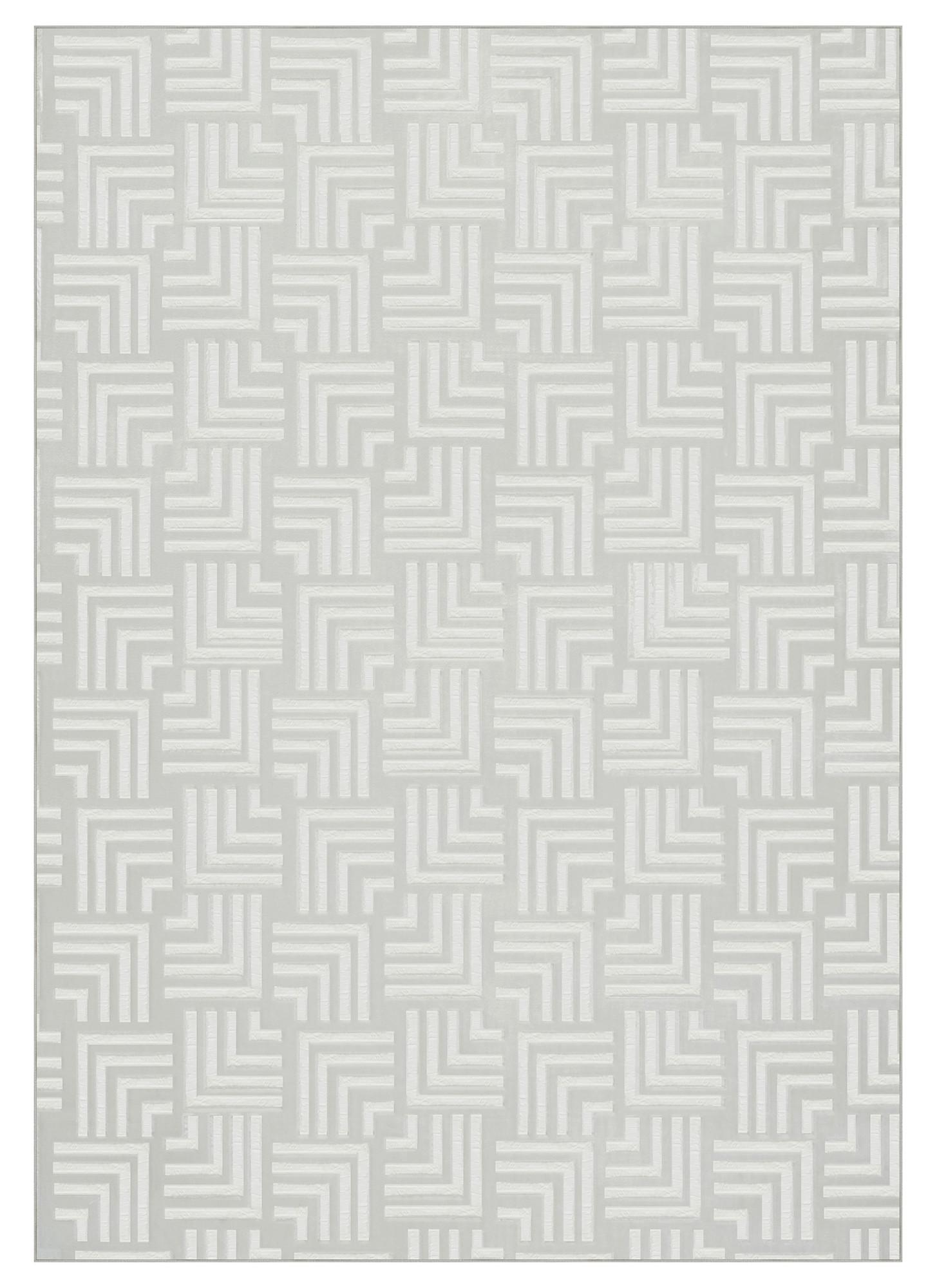 Flachwebeteppich Calma 325 Weiss 120 X 160 Cm - Weiss, Basics, Textil (120/160cm) - Kayoom