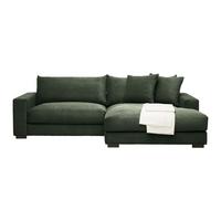 Wohnlandschaft Pedro in Grün - Dunkelgrün, MODERN, Textil (265/180cm) - Mömax