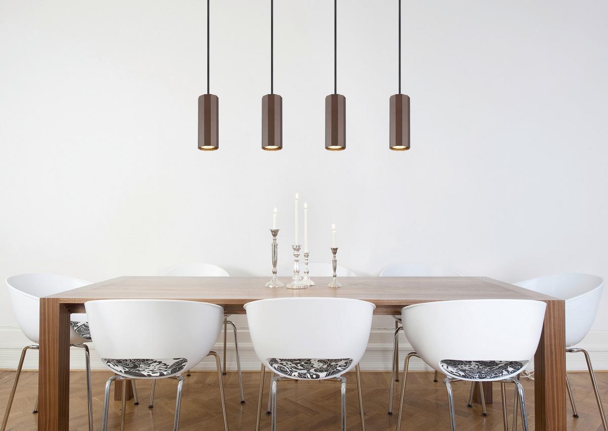 Függőlámpa 57919-4h - bronzszínű, Design, fém (61/6/120cm) - Globo