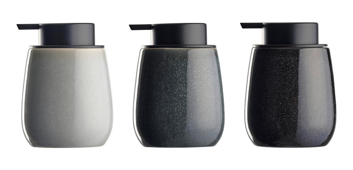 Dozator de săpun Magnus, cca. 300 ml - gri închis/negru, Modern, ceramică (8,0/12,5cm) - Mömax
