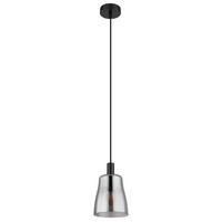 Svjetiljka Viseća 15789h1b Garri - crna, Design, staklo/metal (14.5/14.5/120cm) - Globo