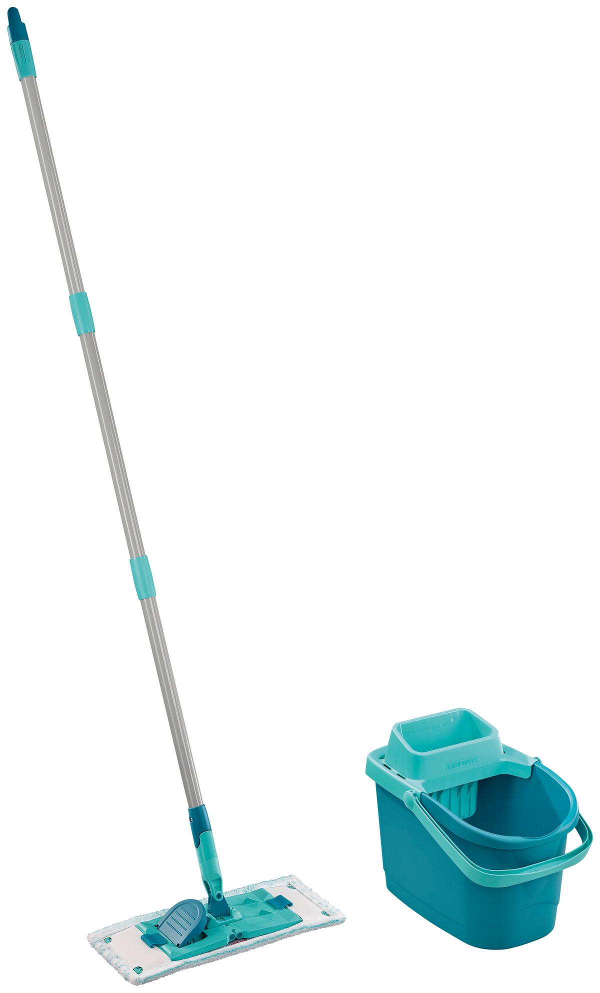 Felmosószett Leifheit Power Clean M - türkiz/zöld, Basics, műanyag/fém (33/148cm) - Leifheit