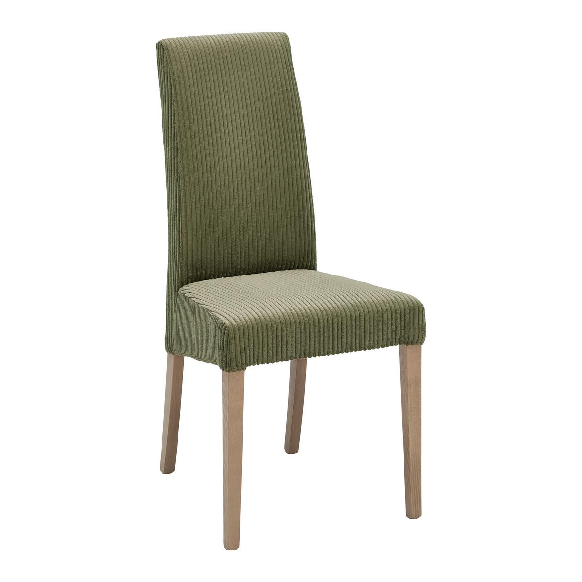 Stuhl Roko Grün - Eichefarben/Grün, Modern, Holz/Textil (46/101/62cm) - Mömax