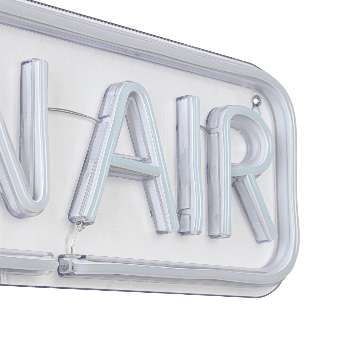 Lampă LED decorativă Oni - alb/transparent, Modern, plastic (40/15/1,30cm) - Mömax