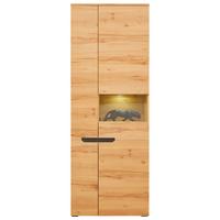 Vitrină ALANA - Modern, sticlă/material pe bază de lemn (71,8/195,4/33cm) - Modern Living