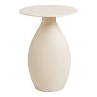 Beistelltisch Calais Creme ca. 36x36x50 cm - Creme, Design, Metall (36/36/50cm) - MID.YOU