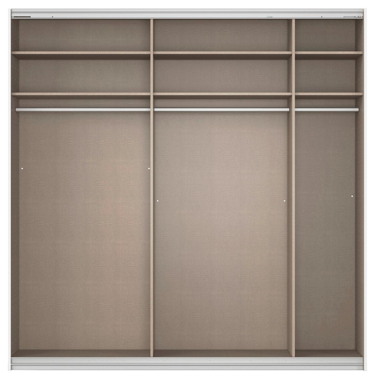 DULAP USI CULISANTE FELDKIRCH - argintiu/antracit, Modern, material pe bază de lemn (225/229/62cm)