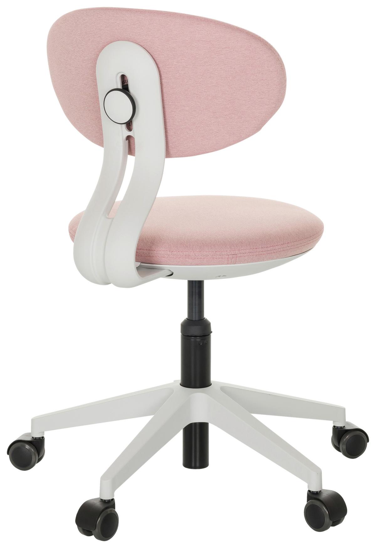 Otroški Vrtljivi Stol Minimovo, Roza - roza/bela, Basics, umetna masa/tekstil (42/66-87/52cm) - MID.YOU