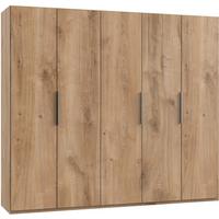 Ormar S Klasičnim Vratima Level 36 A - boje hrasta/boje kroma, Moderno, drvni materijal (250/216/58cm) - Modern Living