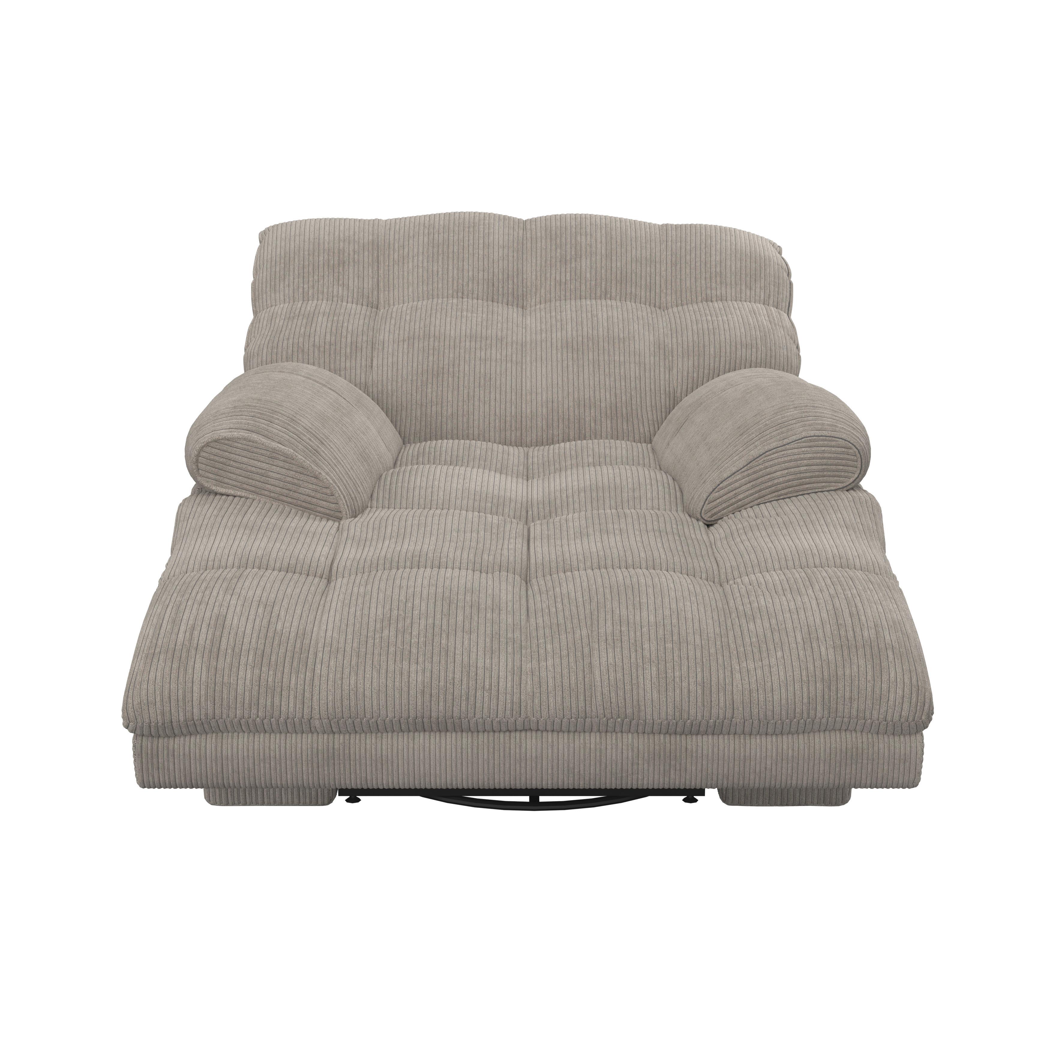RELAXFÅTÖLJ NATALIE - grå/svart, Modern, metall/trä (98/94/106cm) - Bessagi Home